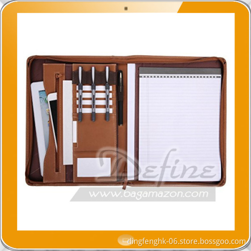 PU Leather Briefcase Document Binder A4 Conference Folder